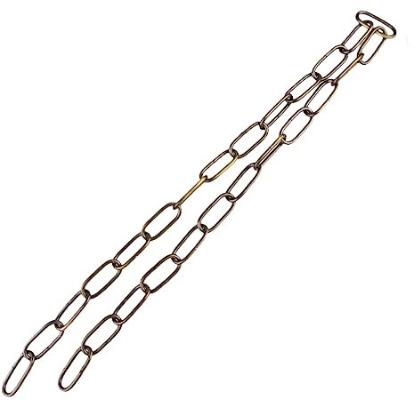Housoutil 1m Cadena De Hierro Para Colgar Lámparas De Grosor Resistente Color Bronce Uso Para Accesorios Iluminación y Decoración