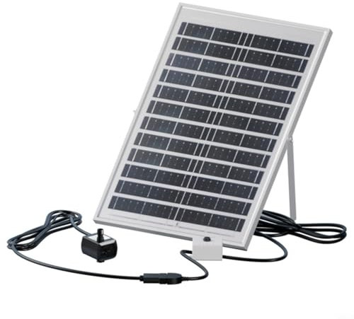 Aprilsunnyzone Pompa solare per laghetto, sommergibile, 3 W, 200 l/h, 1,5 m, con cavo USB, pannello solare per giardino, laghetto, vasca da bagno, cascata (D)