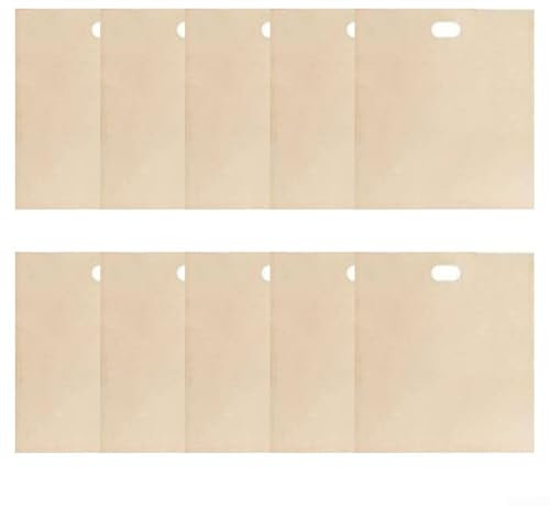 babominimer Bolsas reutilizables para tostadora, no pegajosas, resistentes al calor, para microondas, horno, parrilla, cocina, herramienta de cocina, 16 x 16,5 cm, paquete de 10 (20 x 22 cm)