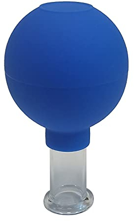 Ventosa de seguridad de vidrio para masaje, espalda, cara, brazo, espalda, terapia china de 0.94 pulgadas