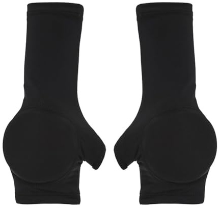 Vibsky Muñequeras de mano para patinaje sobre hielo con almohadilla de palma que absorbe los golpes, almohadillas protectoras de nailon para patinaje artístico, esquí y deportes de invierno, talla