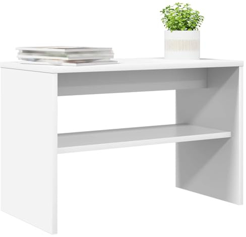HOMELEN Mueble de TV blanco 60 x 30 x 40 cm de material de madera, armario para TV, estilo escandinavo, mueble de TV, mueble de TV, mueble de salón, mesa de televisión, armario para sala de estar