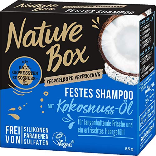 NATURE BOX Fest-Shampoo Kokosnuss-Öl, 1er Pack (1 x 85 g)