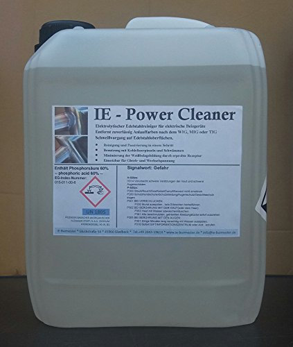 5 Liter IE-Power Cleaner Ultra Elektrolyt Edelstahl beizen WIG/TIG für Kohlefaserpinsel/Carbonpinsel für elektische Beizgeräte