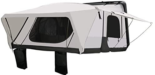 Auto-Dachzelt, 3-4 Personen Sonnendach-Dachzelt, Outdoor-Campingzelt, schnell zu öffnendes mobiles Schlafzimmer mit Teleskopleiter, wasserdicht, regenfest, SUV-Pop-up-Zelt für alle Jahreszeiten