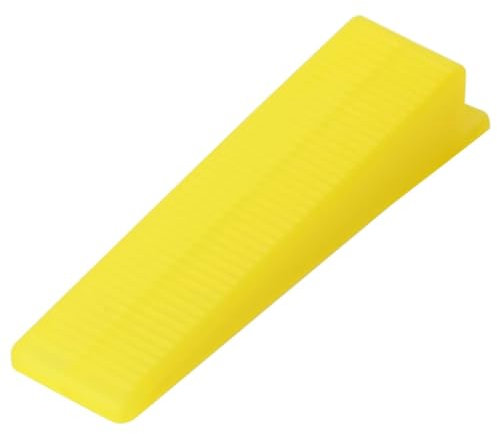 vidaXL Fliesen Nivellierkeile 100 Stk., Fliesen Nivelliersystem Keile Wiederverwendbar, Verlegekeile Montagekeile Fliesenkeile, PP Gelb