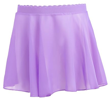 RUGBOL 2,322/5,000 Falda de Ballet, Faldas Tutú para Mujer, Falda Cruzada con Cintura Ajustable, Falda de Baile, Traje de Pole Dance, Falda de Malla para Niñas (Morada)