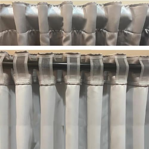 Dansunny Fettuccia e Nastro per Tende con Passanti (Alta 10 cm, Lunga 3m)