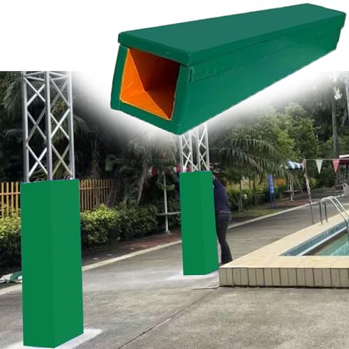 Imbottitura universale anti-collisione resistente per aste da basket quadrate, cuscinetti protettivi avvolgenti per palestra e scuola, verde (19 x 19 cm)