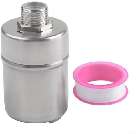 Valvola a sfera galleggiante in acciaio inox per controllo automatico del livello dell'acqua, filettatura G1/2, DN15, materiale 304, dimensioni ridotte per serbatoi e rubinetti da cucina