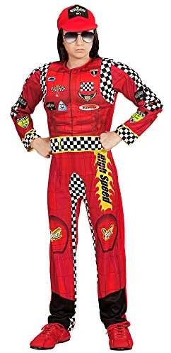 W WIDMANN MILANO Party Fashion - Costume enfant pilote de course, combinaison, sportif, déguisements de carnaval
