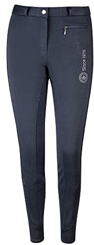 PFIFF 102538 Reithose Winter Damen Grip Vollbesatz, dunkelblau 152