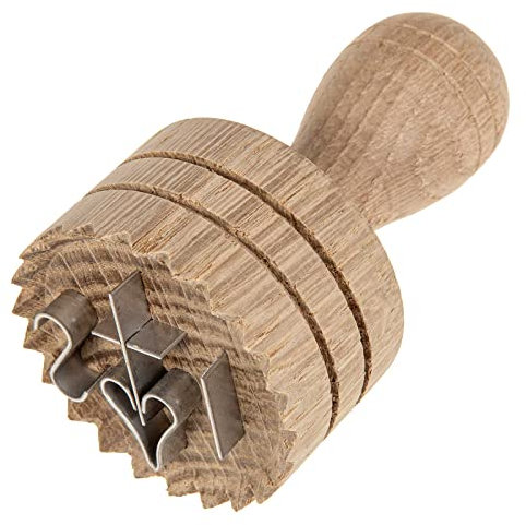SIDCO Brotstempel Brotdrücker Schreinerqualität Bäcker Stempel Brot Drücker Holz