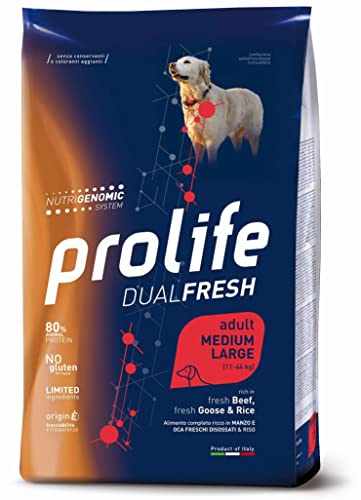 Prolife Dual Fresh Carne de Vaca/Ganso y Arroz Medium/Large 12 kg