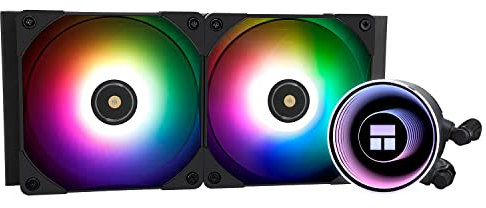 Thermalright Frozen Notte 240 BLACK ARGB Wasserkühlung CPU Kühler, 240 CPU Kühler Spezifikationen, Doppel PWM Lüfter, S-FDB V2 Lager, passend für AMD/AM4 AM5, Intel LGA 1700/1150/1151/1200/2011
