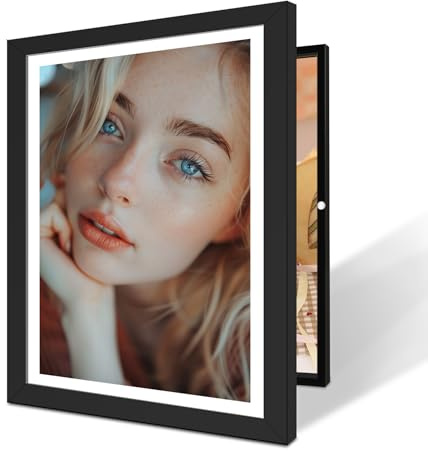 Betionol Picture Frame - Shadow Case Type With the Opening Size of 12x16 inch, Display 12x16in/30x40cm Kid's Arts or Diamond Art Pictures or Paintings or Photos, Special Pictures Organizer