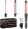 Haglater Lockenstab 3 in 1 Multifunktions Austauschbare Keramikbeschichtung Curling Iron, Lockenstäbe mit Verschiedenen Aufsätzen Große und Kleine Locken, Welleneisen für Beach Waves