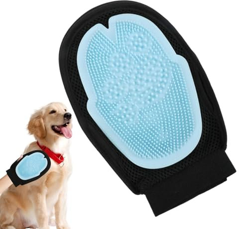 Generisch Katzenhandschuhe für die Pflege, Hundepflegehandschuhe zum Baden,Hundewaschhandschuhe - Doppelseitige Gebrauchsbadewäsche -Vorräte für Dusche, Innen- und Außengebrauch