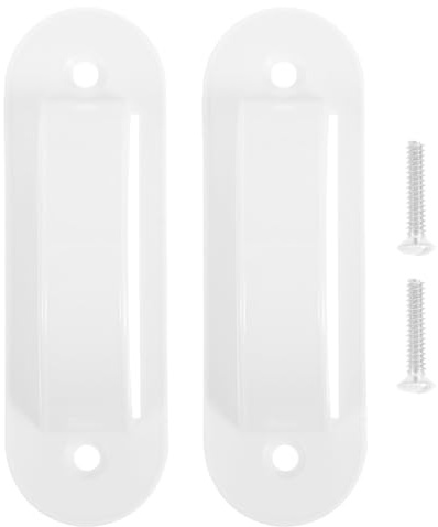Yardenfun 2 unidades de cubierta blanca para interruptor de seguridad infantil Protege el interruptor de luz de activación accidental Placa decorativa de pared transparente para uso seguro en el hogar