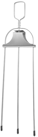 Toyvian Tenedor para Barbacoa de Acero Inoxidable de 14 Pulgadas, Tenedor de Tres Puntas Reutilizable para Asar Parrilla, Brochetas de Metal para Camping y Cocina al Aire Libre