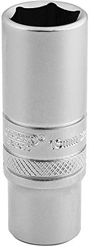 Draper 16530 - Llave de vaso métrico de 6 puntos de 1/4 pulgadas, 13 mm, azul