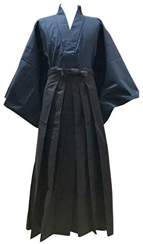 Edoten Japanese Samurai Hakama Uniform NV-BK L