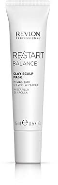RE/START Balance Clay Scalp Mask, 10 x 15 ml, Maske mit Tonerde für fettige Kopfhaut, doppelwirksame Hautpflege für porentiefe Reinigung, Pflegeprodukt absorbiert Talg
