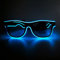 NIWWIN LED Brille, Cyberpunk LED Brille, flexibler Draht Neon Brille,Flashing LED Sonnenbrille Kostüme für Cosplay, Bar, Club, Partybrille, Geschenk, Party Gadgets, EDM, Halloween (1, Blau)