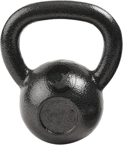 MAXSTRENGTH Cast Iron kettlebell Weights for Home Gym Fitness & Training kettle bell for Whole-Body Muscle Toning Strength Building For Cardio Workouts (8)