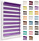 Doppelrollo ohne Bohren, 78x150 cm Stoffgröße, Duo Rollo Klemmfix, Easyfix, lichtdurchlässig und verdunkelnd, Day&Night, Klemmrollo Sonnenschutzrollo Fensterrollo für Fenster & Türen