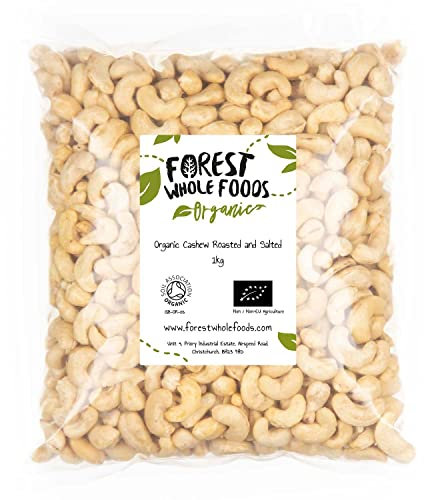 Organic Cashew Nuts Roasted and Salted - Forest Whole Foods (1kg)