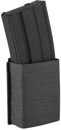 KRYDEX GEAR Taktische Molle 5.56 Magazintasche, M4 Mag Halter mit Schnellverschluss Magazin Tascheneinsatz (Schwarz)