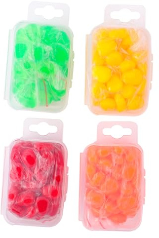 Gatuida 200 pièces Appâts Artificiels Maïs Flottants Leurres de Carpe Bioniques pour Eau Douce et Salée PVC Réutilisable Vert Jaune Rouge Orange Chacun