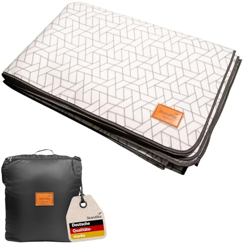 skandika Lindal Alfombra para Tienda de campaña | Outdoor, con Forro Polar Suave al Tacto, Resistente a la Intemperie y al Agua, con Bolsa de Almacenamiento (283 x 380 cm)