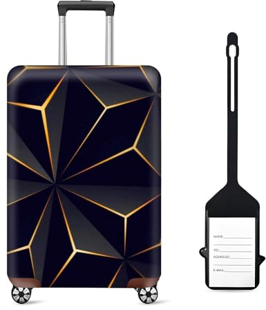 Naapesi Funda Elástica para Maletas de Viaje – Cubierta Protectora Universal, Lavable y Resistente al Desgaste, con Etiquetas para Equipaje, Antipolvo y Antirayaduras, Fácil Instalación y Uso (M)
