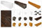 DECO WOOD Deckenbalken modern aus Polyurethane, 2m Länge, PU Balken Holzoptik (dunkelbraun - 19x13cm) Innendeko Zierelement Dekorbalken