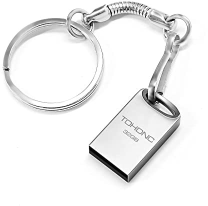 USB Stick 32GB, Mini Memory Stick USB 2.0 Flash Drive 32 GB Waterproof Metall Laufwerk 32GB Pendrive Tragbar Externe Thumb Drivefür PC, Mac, Laptop, Computer, Smart TV, Auto, etc