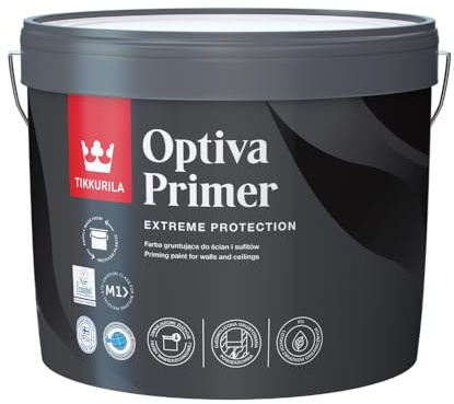TIKKURILA Optiva Primer - Absorbent Primer For Walls & Ceilings - Zero VOC - 10 Litres