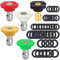 CKANDAY Lot de 5 buses de pulvérisation pour nettoyeur haute pression + 40 joints toriques de rechange pour buses de 6,35 mm et 9,5 mm, embouts de connexion rapide de 6,35 mm avec ensemble de