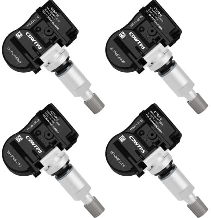 CDWTPS Car Tire Pressure Sensor,433Mhz Tire Pressure Monitoring System(TPMS) sensor for BMW MINI Replacement#36106856209.36106881890(4-Pack)
