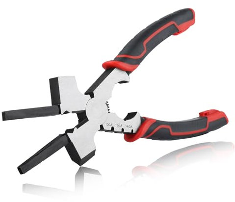 SPEEDWOX MIG Schweißzange mit Messlöchern 7 in 1 Multifunktion Schweißzange MIG Schweißer Schweißwerkzeuge Schlacke Hammer Schweißzubehör und Werkzeuge zum Schaben Spritzer Greifen Zeichendraht