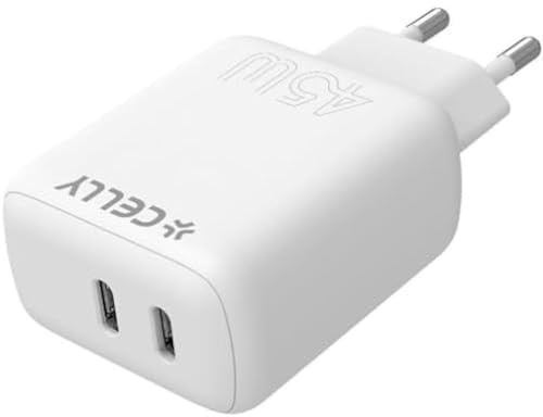 CELLY Travel Charger 2 USB-C 45W varumärke