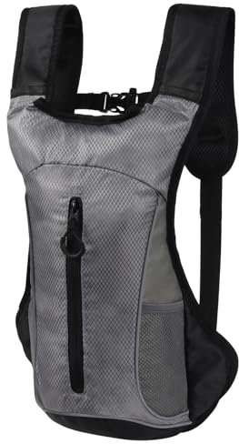 Guittly Fahrradrucksack klein | MTB Rucksack - Ultraleicht 330g / 6L | Fahrrad Rucksack wasserdicht für Herren & Damen | Trinkrucksack Fahrrad für Radsport,Camping,Laufen (Grau)