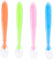 4pcs Cucharas Siliconas Bebé, sin BPA,Silicona Suave Cuchara de Punta de alimentación,Cuchara de Aprendizaje para Bebe,Cuchara para Bebé