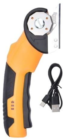 Mppchhn Tagliacartone Elettrico | Utensile Rotativo con Blocco di Sicurezza e Luce LED - Elettriche di Precisione per Industria Falegnameria Cartone Cucina Garage Tappeti Cuoio - Per Cartone, Garage,