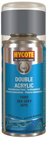Hycote Double Acrylic Aerosol Car Spray Paint, Ford - Sea Grey, 150 ml