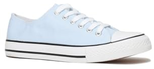 La Modeuse - Tennis in tela a piattaforma, Azzurro, 40 EU