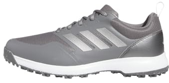 adidas Homme Tech Response SL 3.0 Wide Golf Shoes, Grey Four/Silver Metallic/Solar Gold, 42 EU