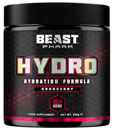 Beast | Electrolytes Powder | 60 Servings Keto Hydration Drinks with Potassium | 360g, Cranberry