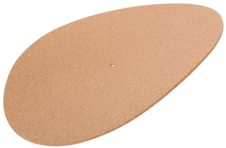 Toyvian Tapis De Tourne-Disque Liège Antivibration pour Platines Vinyles Optimale des Disques Amélioration Sonore Design Élégant